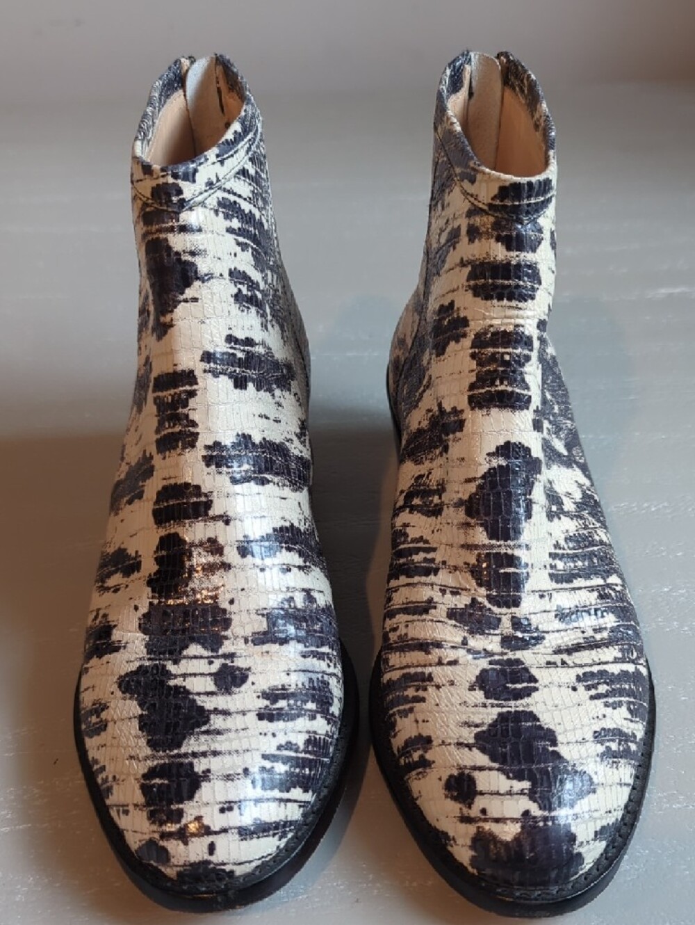 Loeffler Randall “Felix” Lizard Embossed Leather Booties‎ $425 size 6.5B image 3